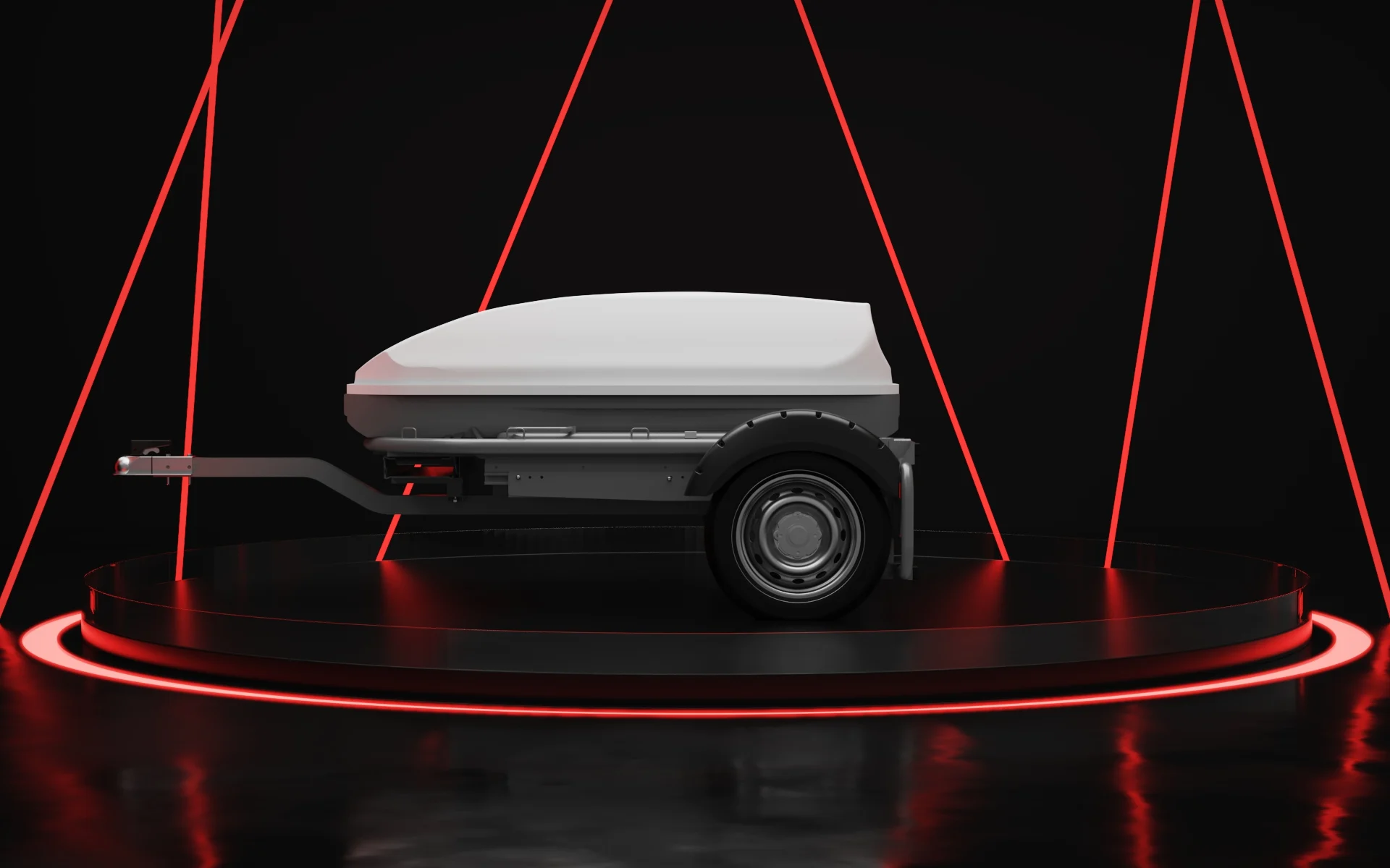 Camaleonic trailer with aerodynamic cargo box