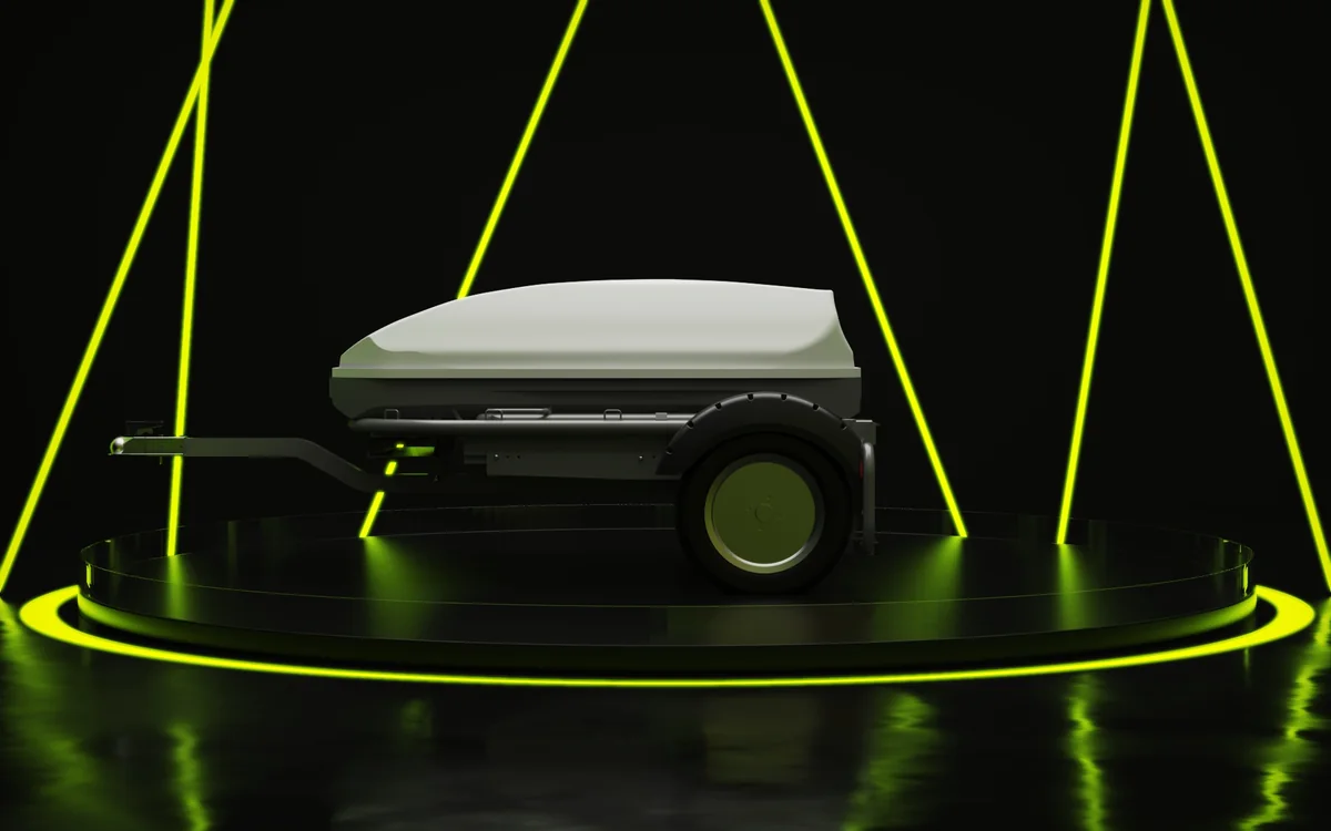 Camaleonic trailer with aerodynamic cargo box